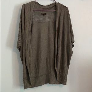 Express grey knit cardigan